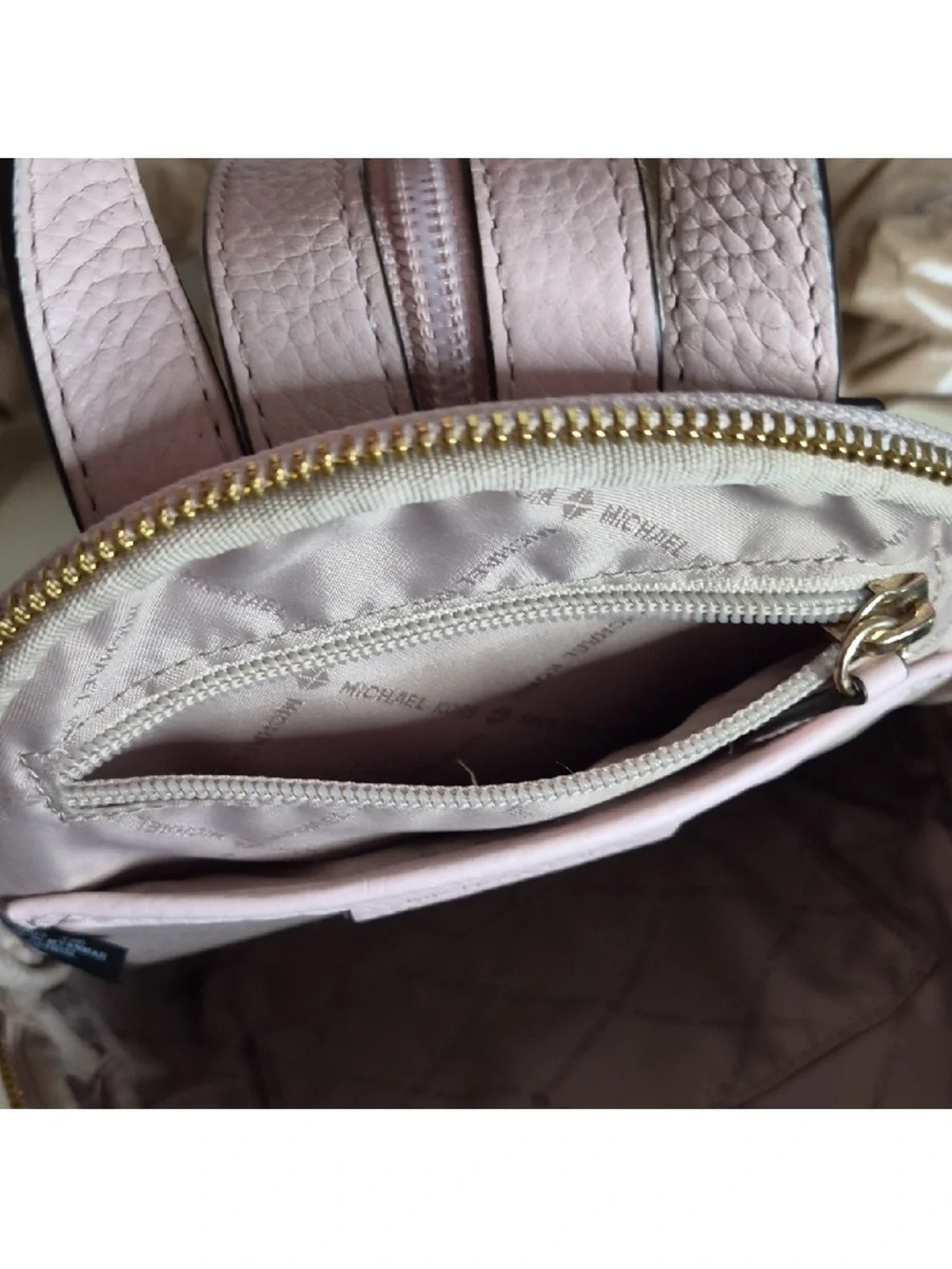Michael Kors Blush Pink Pebbled Leather Mini Backpack